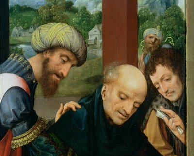 St. Catherine and the Philosophers (detail) by Goossen van der Weyden